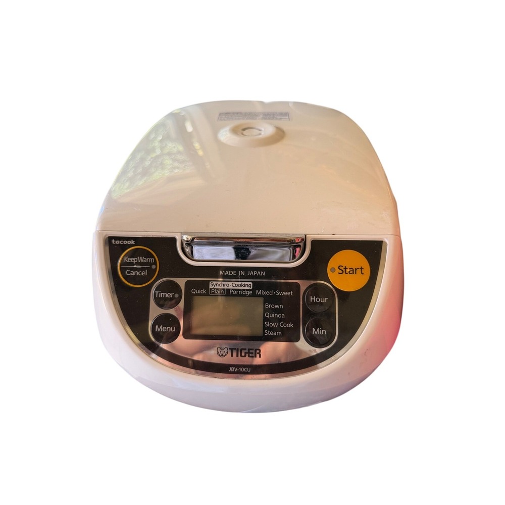 Tiger Rice Cooker 5.5 Cup White Good JBV-10CU Tacook Micom Made in Japan Kitchen
